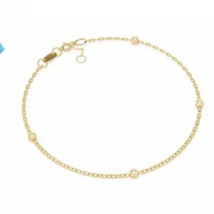 Minimal Diamond Chain Bracelet