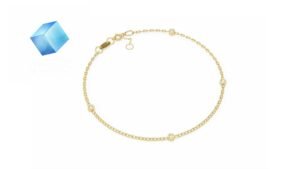 Minimal Diamond Chain Bracelet