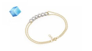 Interlinked Diamond Chain Bracelet