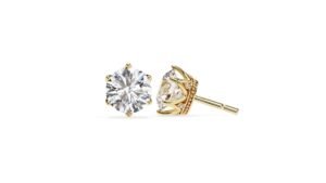 Classic Solitaire Diamond Stud Earrings