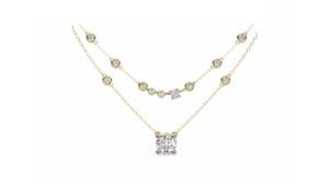 Diamond & Gold Harmony Necklace
