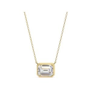 Emerald-Cut Solitaire Pendant