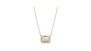 Emerald-Cut Solitaire Pendant