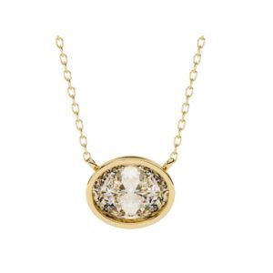 Round Diamond Bezel Pendant