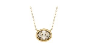 Round Diamond Bezel Pendant