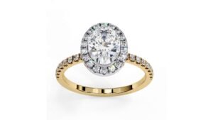 Oval Halo Diamond Ring